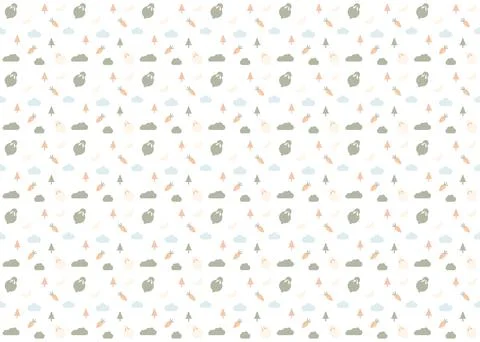 Cute rabbit with the carrot vector seamless pattern ep15 Stock Illustration