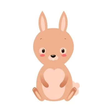 Cute rabbit cartoon Ilustração Stock