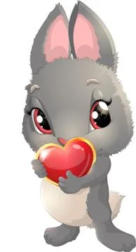 Cute rabbit cartoon Stock Illustration