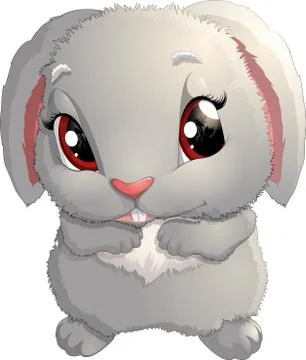Cute rabbit cartoon Stock Illustration