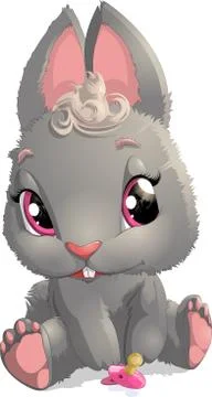 Cute rabbit cartoon Stock Illustration