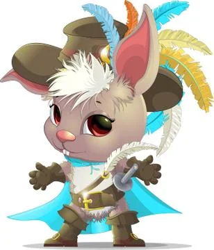 Cute rabbit cartoon Stock Illustration