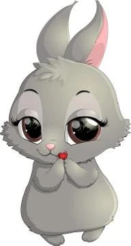 Cute rabbit cartoon Stock Illustration
