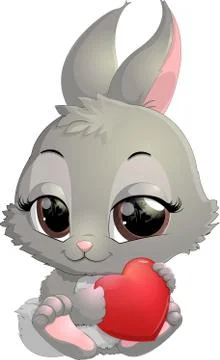 Cute rabbit cartoon Stock Illustration