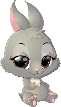 Cute rabbit cartoon Stock Illustration