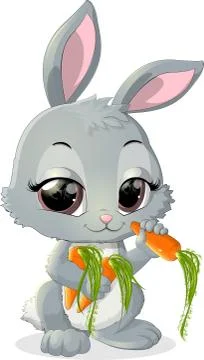 Cute rabbit cartoon Stock Illustration