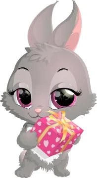 Cute rabbit cartoon Stock Illustration