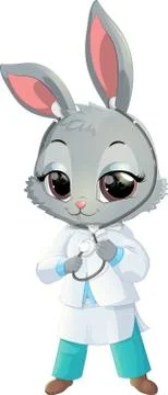 Cute rabbit cartoon Stock Illustration