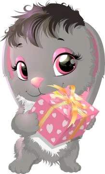 Cute rabbit cartoon 스톡 일러스트