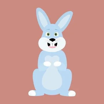 Cute rabbit cartoon Stock Illustration