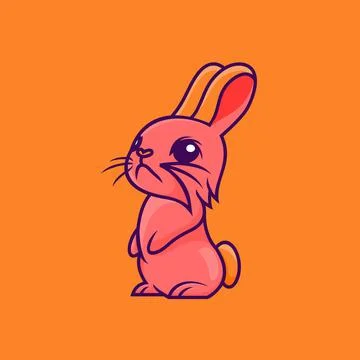 Cute rabbit Illustrazione stock