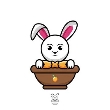 Cute rabbit Stock Illustration