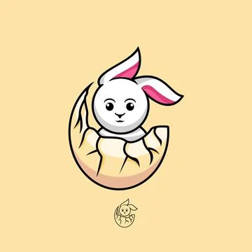 Cute rabbit Stock Illustration