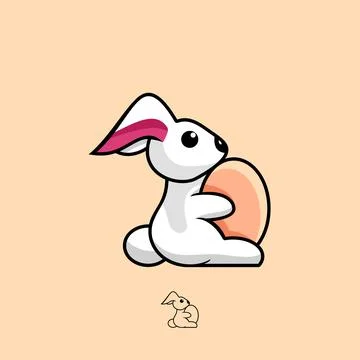 Cute rabbit Stock Illustration
