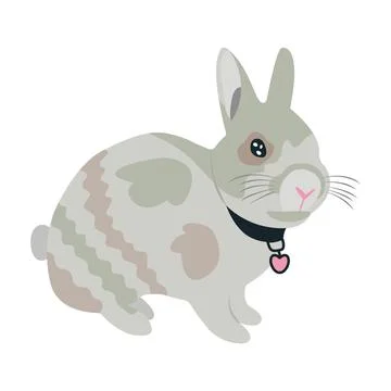 Cute rabbit, illustration Stock Illustration