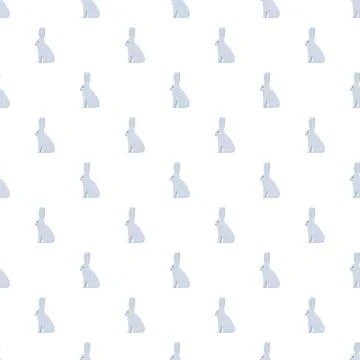Cute rabbit repeating seamless pattern for easter design Stock-Illustration