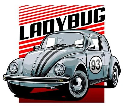 Cute racing car Stock Illustration
