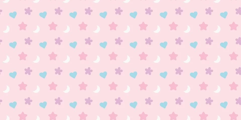 Cute random icons seamless repeat pattern vector background イラスト素材