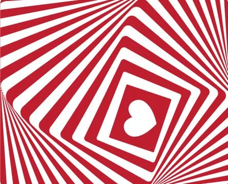 Cute rectangle heart shape abstract 스톡 일러스트