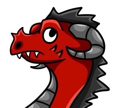 Cute Red Dragon Stock Illustration
