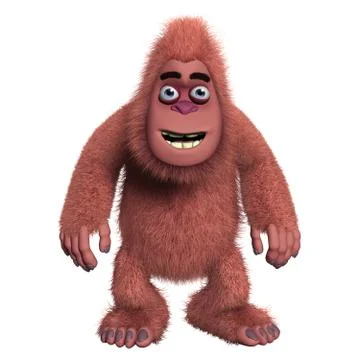 Cute red monster Иллюстрация