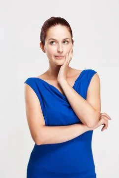 Cute redhead. Stock Photos