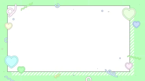 Cute Retro Pop Pastel Loop Background With Moving Hearts And Symbols Stock Footage 327442422