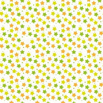 Cute retro stars seamless pattern. design. Vintage hand drawn background fo.. Stock Illustration