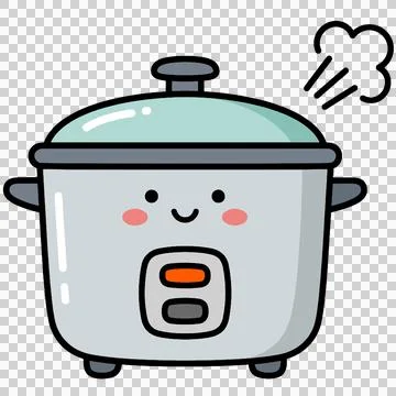 Cute Rice Cooker Ilustración de archivo