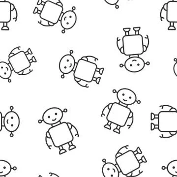 Cute robot chatbot icon in flat style. Bot operator vector illustration on wh 스톡 일러스트