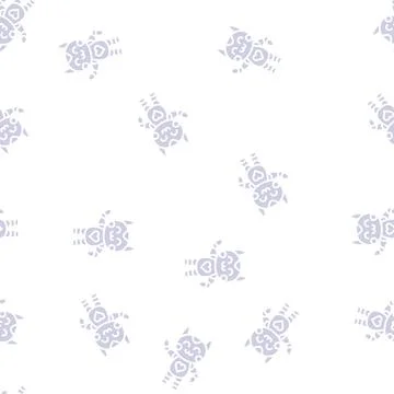 Cute robot glyph seamless pattern Stock Illustration