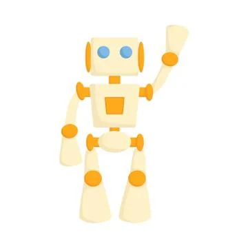 Cute Robot High Tech Innovation Technology Science Cartoon Style Vector 스톡 일러스트