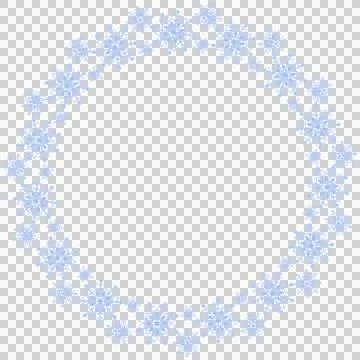 Cute round frames with winter elements Stock Illustration