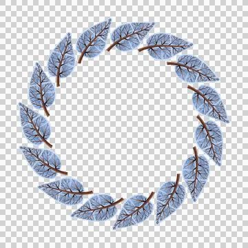 Cute round frames with winter elements 스톡 일러스트