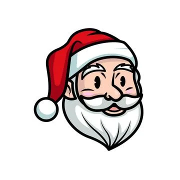 Cute Santa Face Stock Illustration