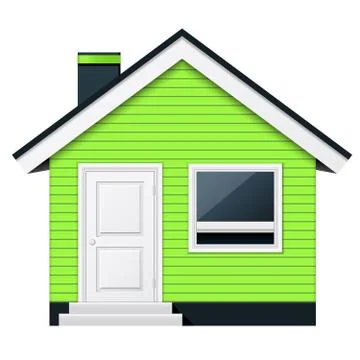 Cute scandinavian cottage - country house Stock-Illustration