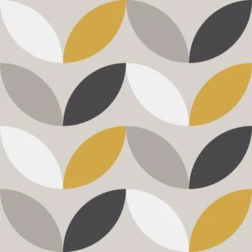Cute Scandinavian geometric seamless pattern in neutral colors Illustrazione stock