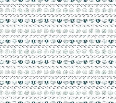 Cute Scandinavian seamless pattern Illustrazione stock