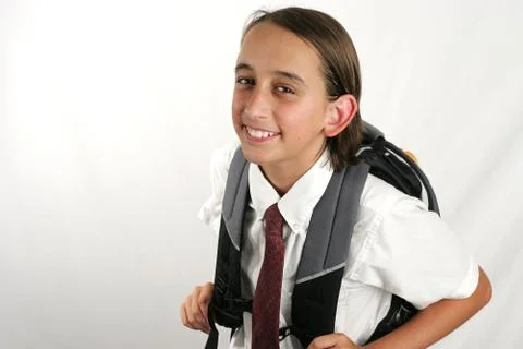 Cute School Boy Stock Photos