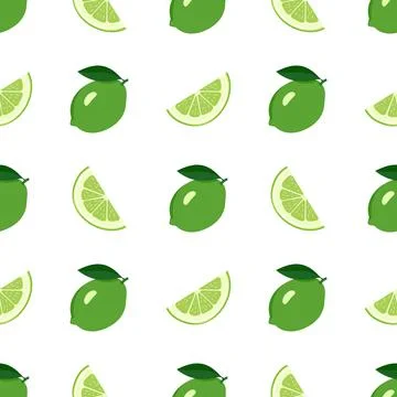 Cute seamless bright pattern of citrus fruits on a white background. Print with Illustrazione stock