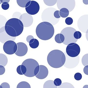 Cute seamless circle pattern. Stock Illustration