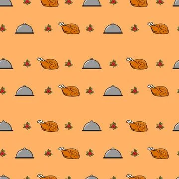 Cute seamless Country Fall patterns for Wallpapers and Wall Design With Chr.. Stock Illustration