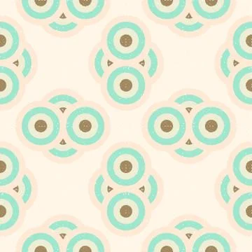 Cute seamless pattern in asian style Stock Illustration