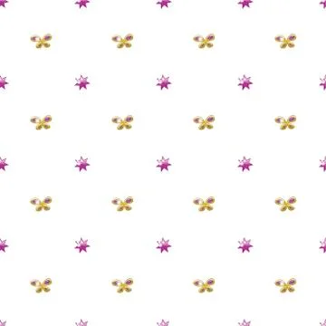 Cute seamless pattern with bows. Simple style vector illustration.  イラスト素材