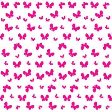Cute seamless pattern with butterflies Stock Illustration