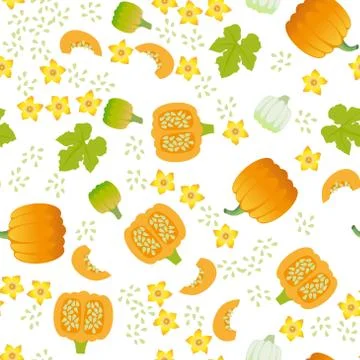 Cute seamless pattern with cartoon Chinese cabbage Illustrazione stock
