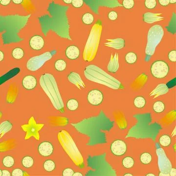 Cute seamless pattern with cartoon emoji vegetables Иллюстрация