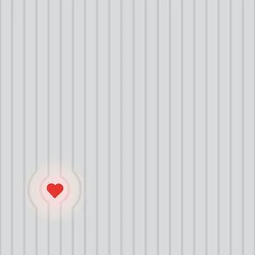 Cute seamless pattern with heart and verticall lines. Template for design of  Stock Illustration