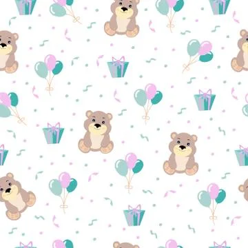 Cute seamless pattern Illustrazione stock