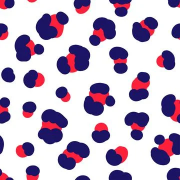 Cute seamless pattern with leopard print Stock Illustration